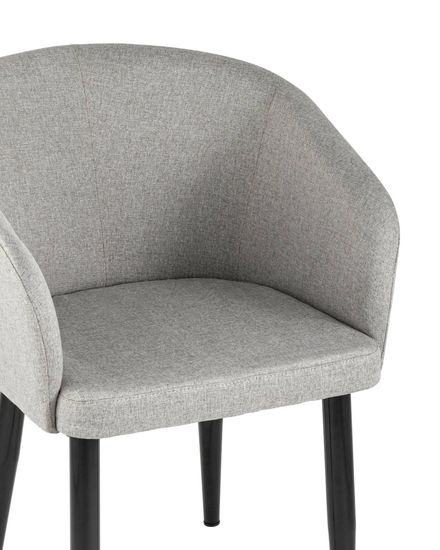 Кресло Ральф рогожка серый