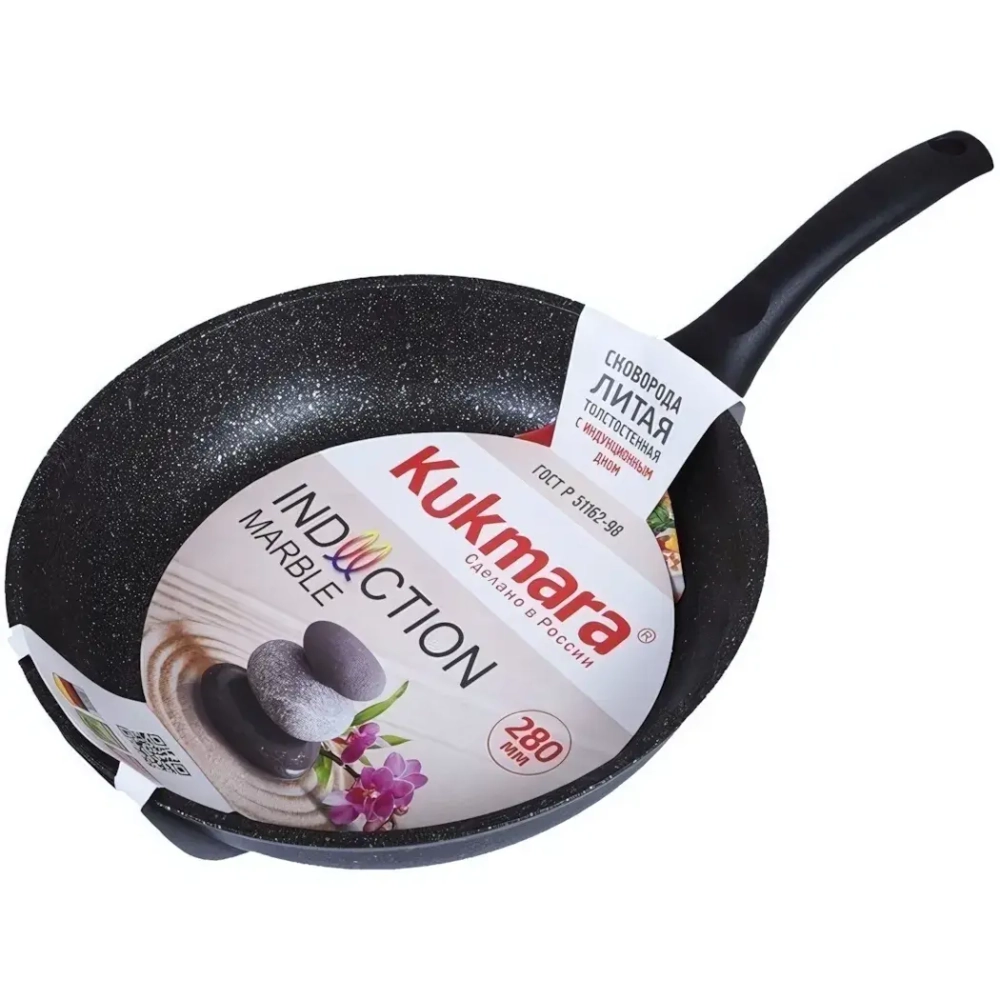 Сковорода 28*6см темный мрамор»Marble Induction» смти280а