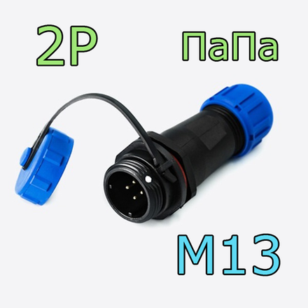 Разъем 1310/P ПаПа 2pin