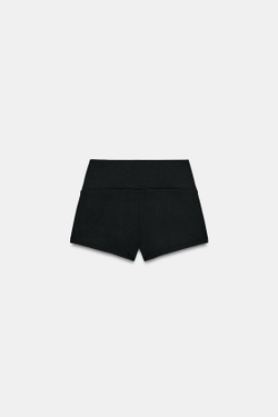 ZARA ШОРТЫ МИНИ, ЧЕРНЫЙ