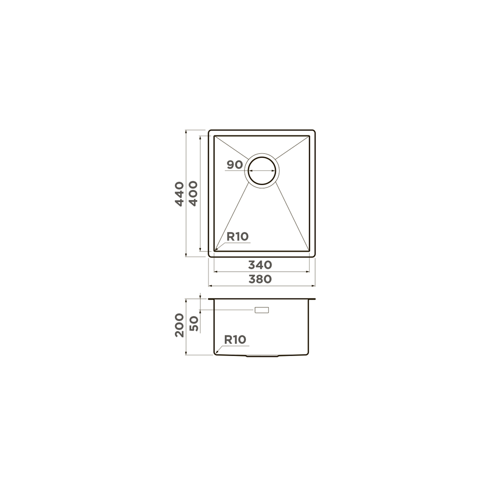 Мойка Omoikiri Taki 38-U/IF-GB нерж. сталь | Графит