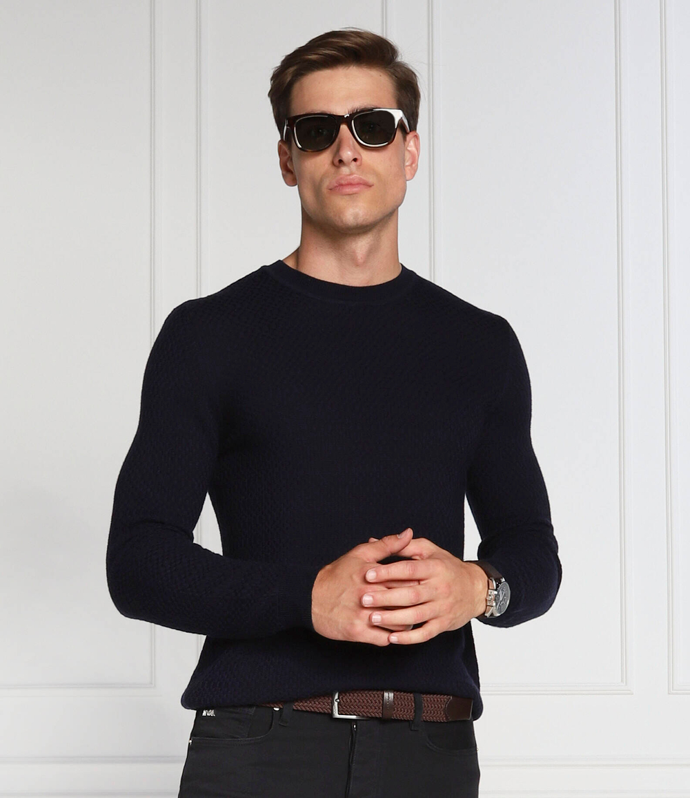 свитер Emporio Armani - темно-синий(6L1MY7 1MF7Z)