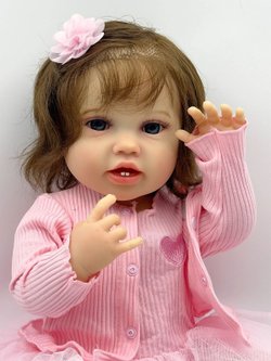 Кукла Реборн виниловая 55см в пакете (FA-827)