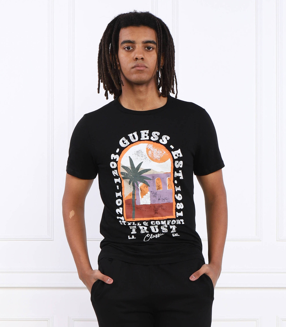 Футболка PALM WINDOW GUESS - черный(M3GI10 K6XN4)