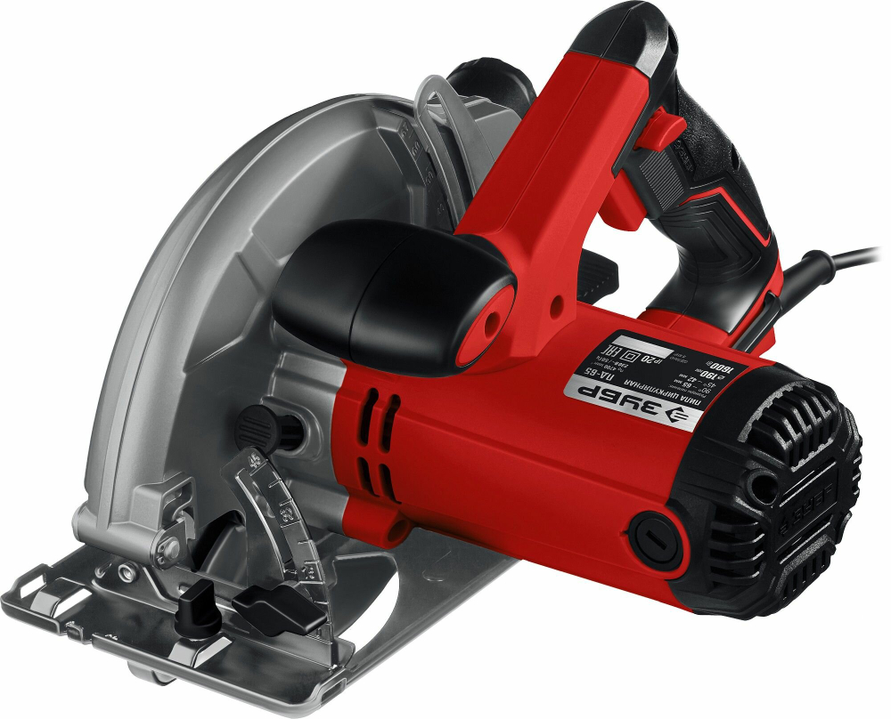 Циркулярная пила ЗУБР ПД-65, 1600Вт, 4700об/мин, диск 190мм, глубина пропила 65мм, плавный пуск