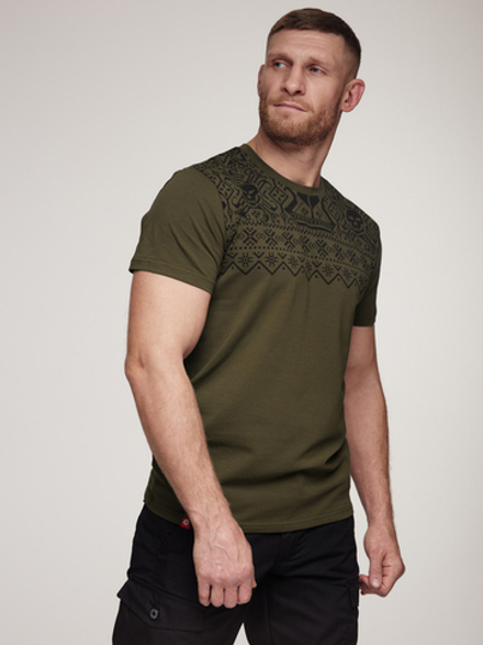 Футболка Варгградъ мужская хаки "На распутье"