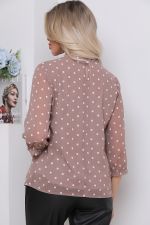 Блуза Воздушный шифон (пудра,нью) Diolche (Акция)