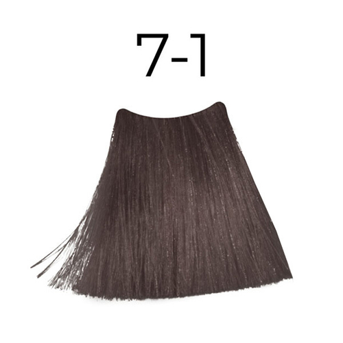 Стойкая безамиачная крем-краска для волос Оттенок 7.1 Натуральный пепельный блондин KEEN Velvet Permanent Colour Ammonia Free Mittelblond Asch 100мл