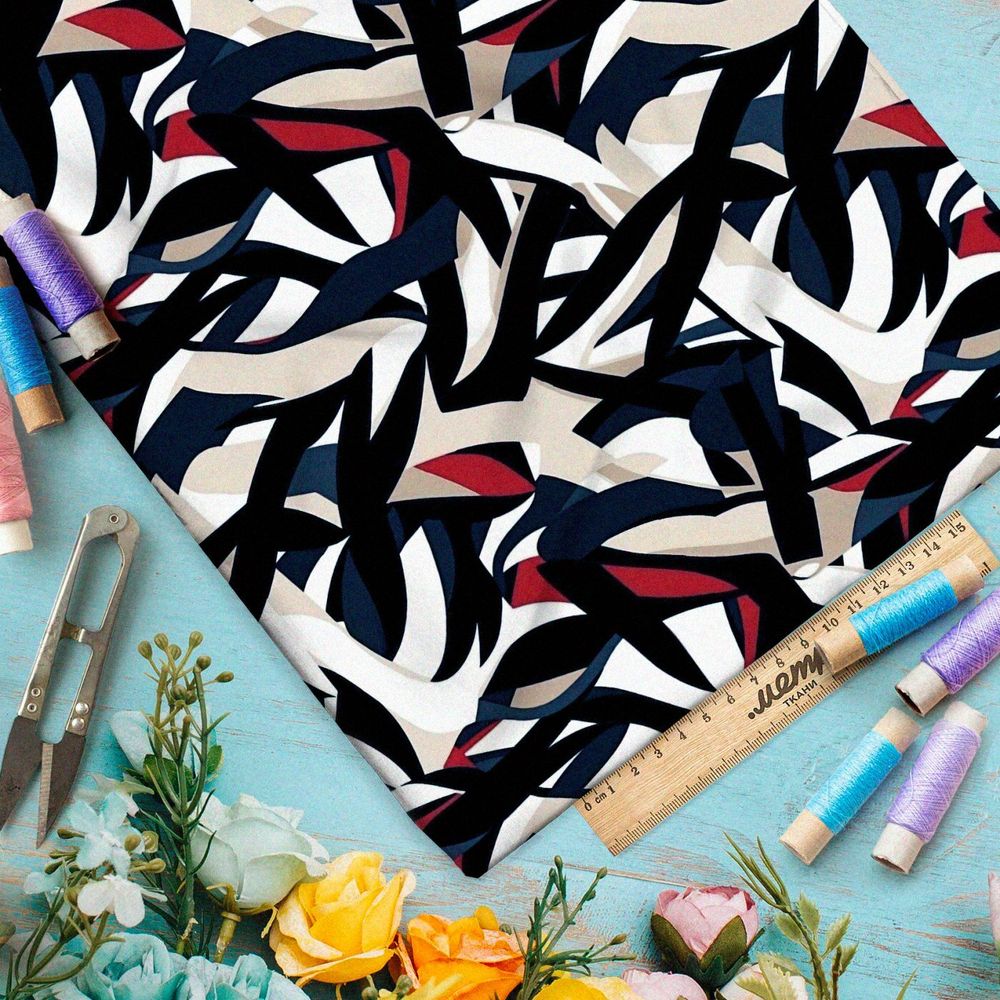 Ткань премиум Оксфорд 600D цветовая калейдоскопия