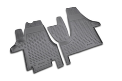 Коврики Standard, в салон VW Transporter 2004- , 2 шт. (полиуретан, чёрные) Element.NLC.51.11.210