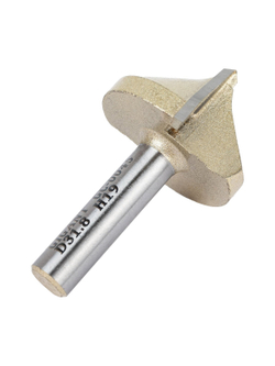 Фреза пазовая галтельная V-образная D38 мм, угол 90, хвостовик 8 мм Gigant GC-0045