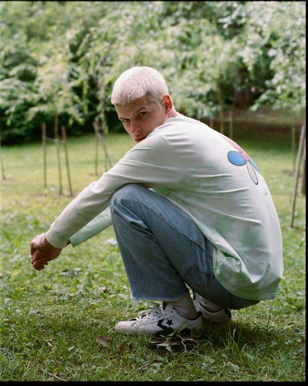 Лонгслив Салатовый Tie Dye - фото 2