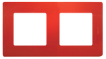 Рамка 2 поста красный ETIKA Legrand