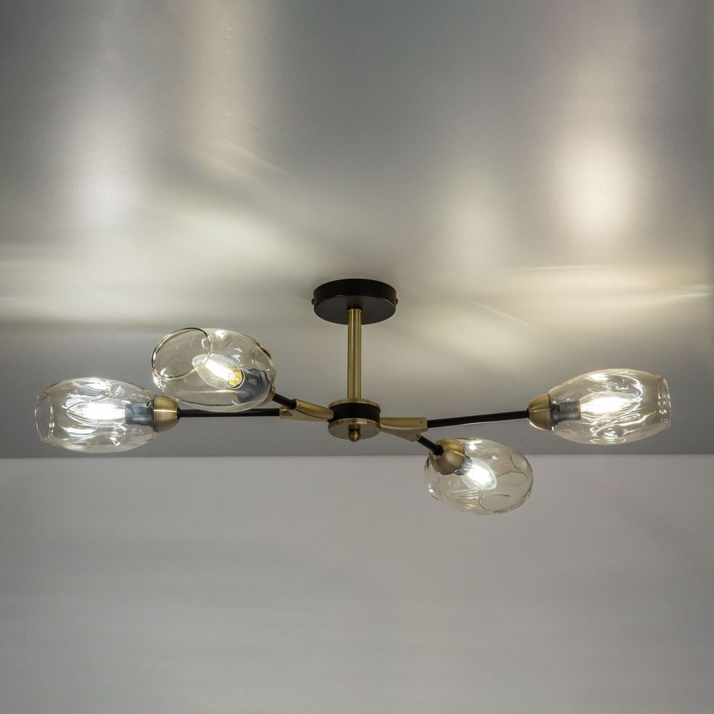 Citilux Монтана CL117145 Люстра на штанге Чёрная