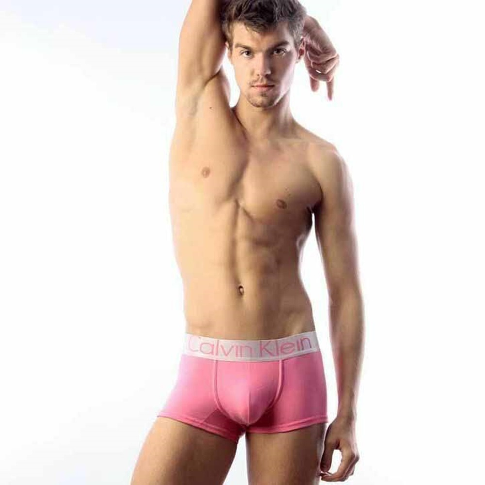 Мужские трусы боксеры Calvin Klein Steel Pink