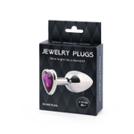 Анальная пробка Anal Jewelry Plug MCH-04 с сердцем, 8 см