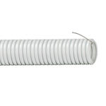 Труба гофрированная ПВХ серая 25 мм с протяжкой 25 м