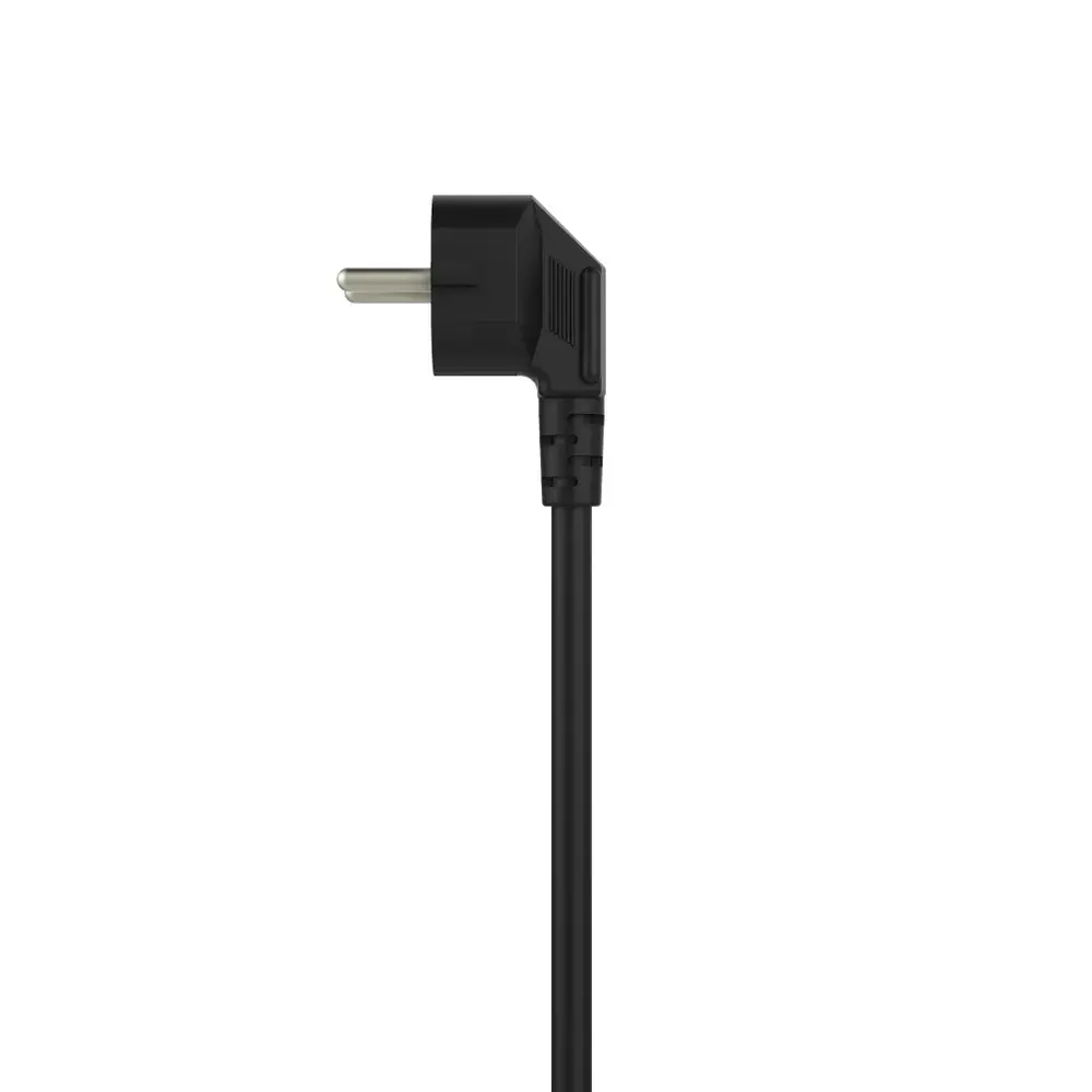 Сетевой фильтр удлинитель Philips CHP2135BA/51 с тремя стандартными розетками EU, с заземлением и защитой от перегрузок, 2 м, черный