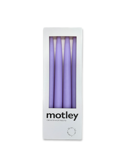 Набор классических свечей Motley 4 шт | лавандовый