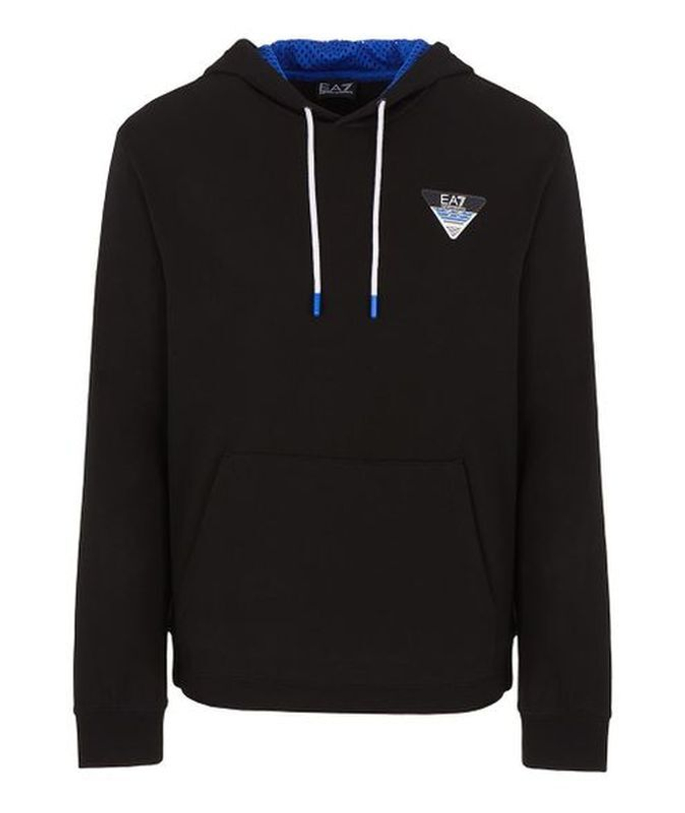 Мужская теннисная кофта EA7 Man Jersey Sweatshirt - черный