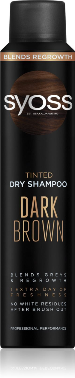 Syoss Dark Brown - сухой шампунь для темных волос /   200  ml  / GTIN 9000101658477