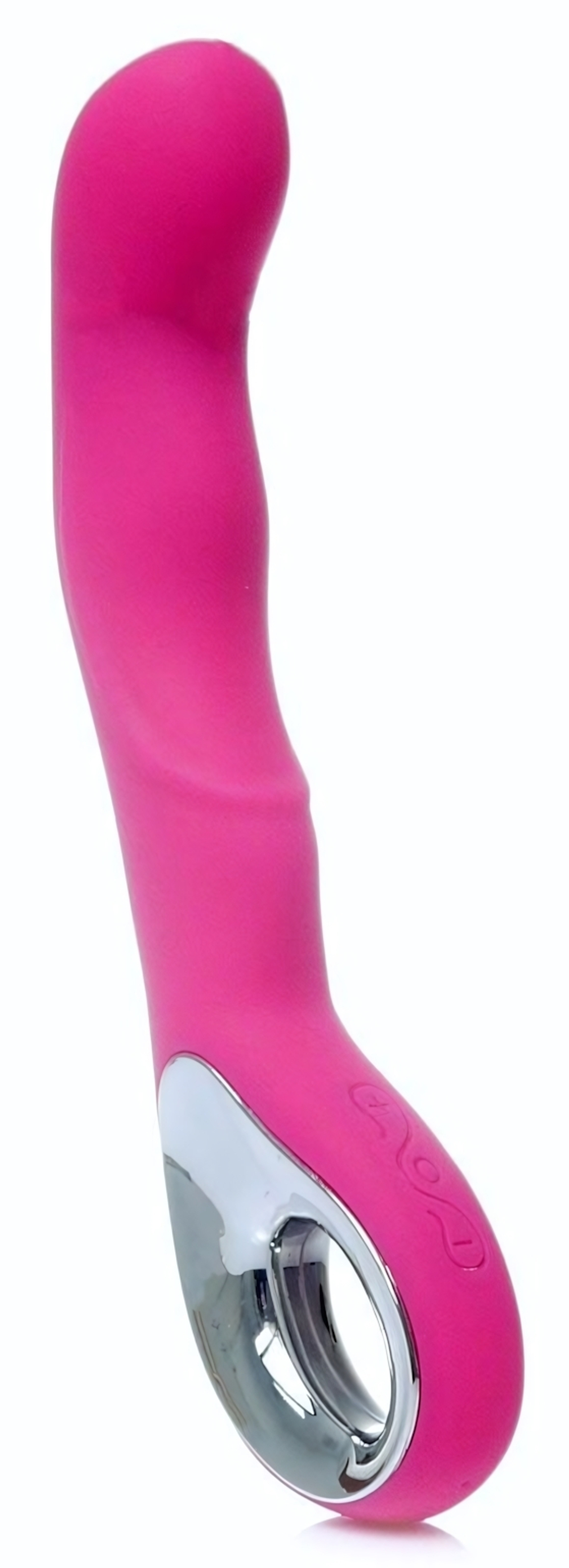 Розовый вибратор для массажа точки G - 20 см. (Цвет: розовый)