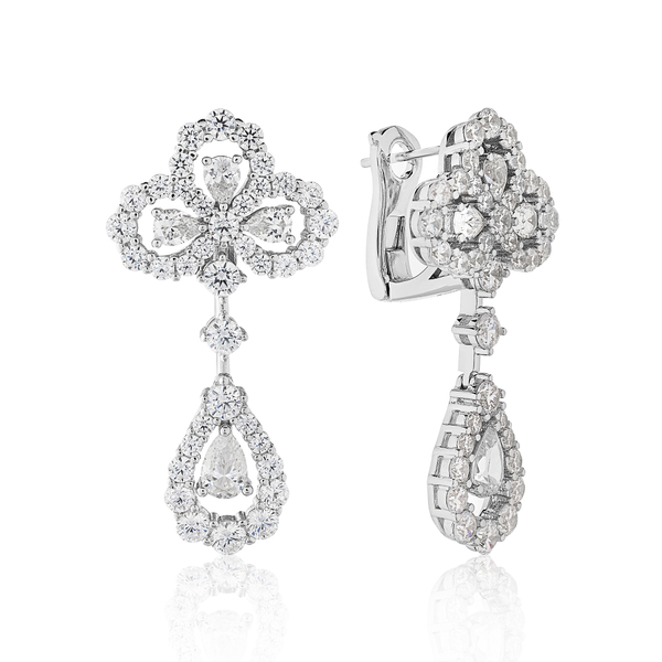 Серьги клевер