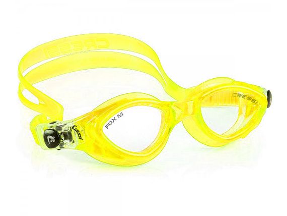 Очки для плавания детские Cressi Crab Желтые прозрачный силикон