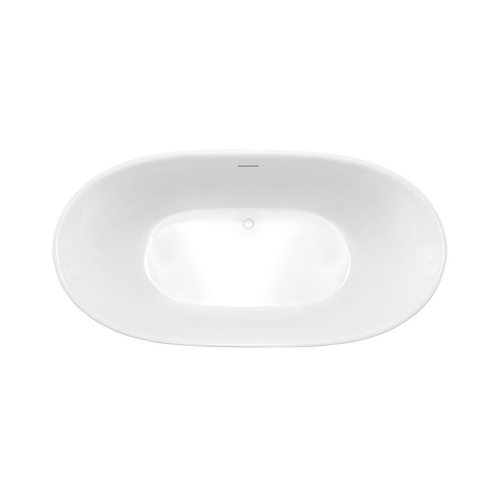 Ванна акриловая Vincea VBT-405-1700MW, 1700*800*580, цвет белый матовый, щелевой перелив, слив белый