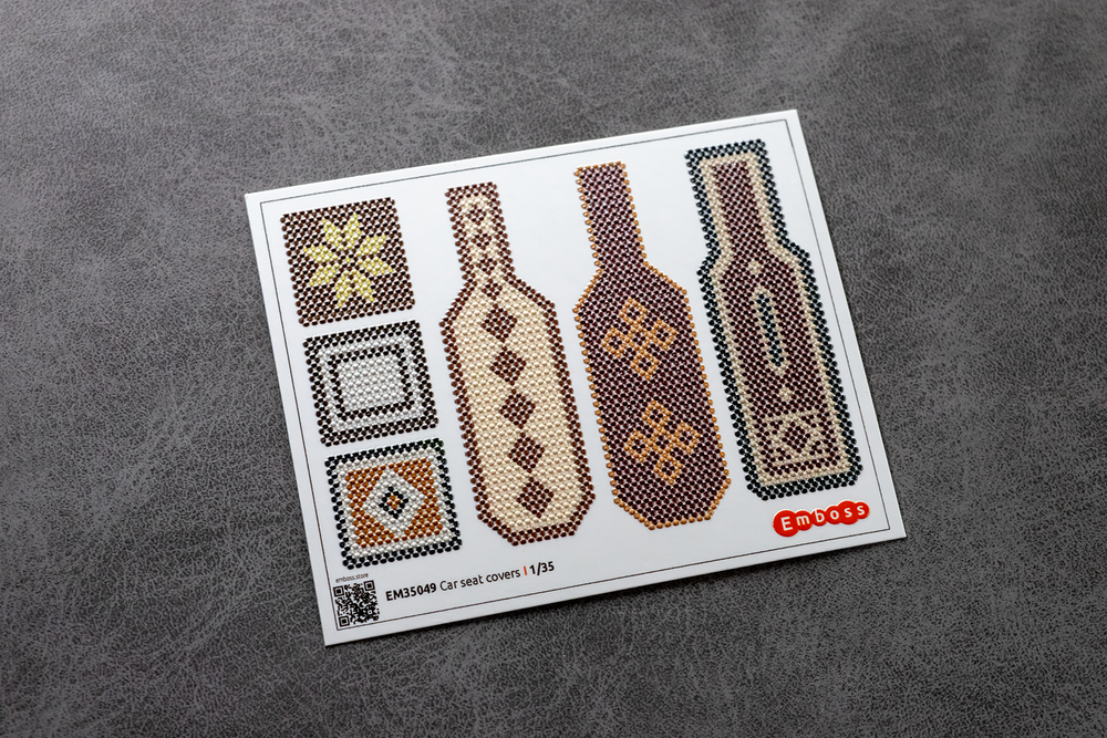 Car seat covers type 1 1/35 (3D decal)