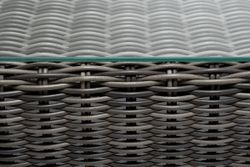 "Боно" журнальный столик из искусственного ротанга, цвет графит