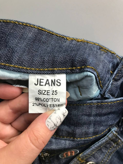 Джинсы для модного образа, маркировка 25, визуально на 40/42 размер, новые