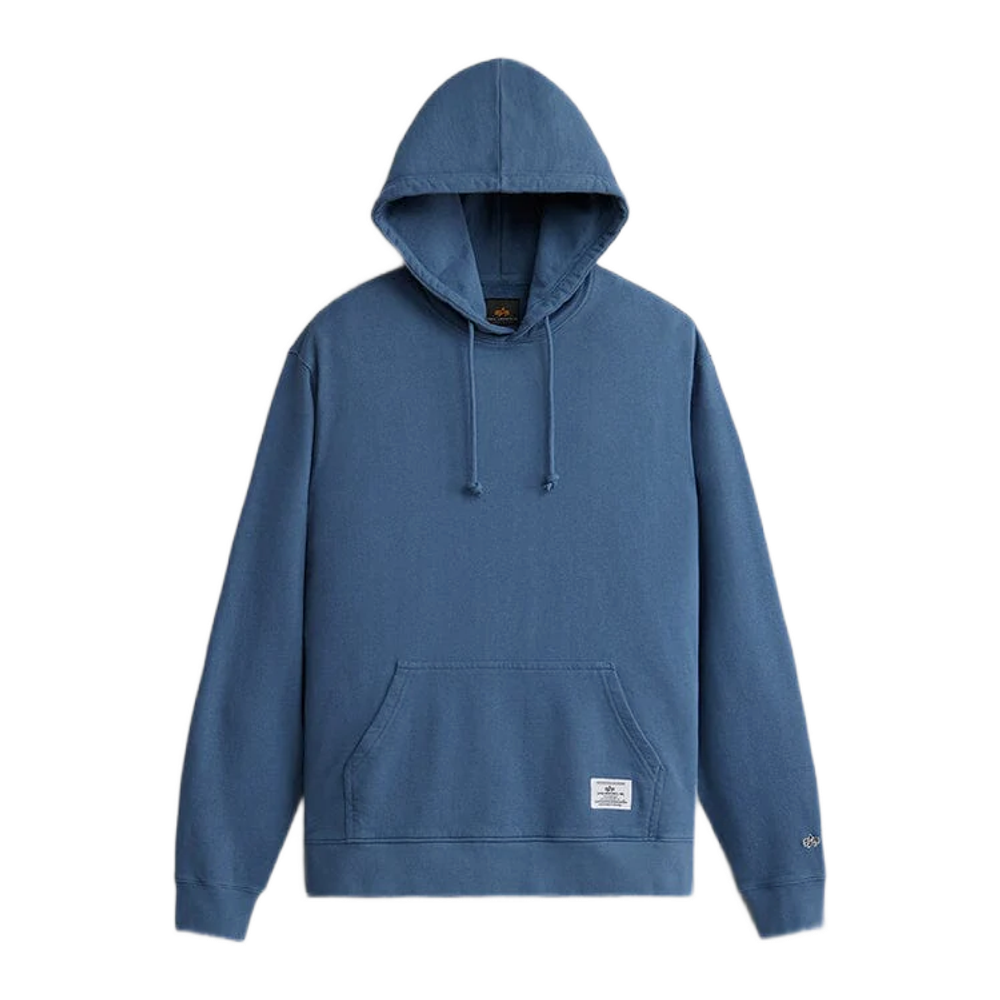 Толстовка Alpha Industries Essential French Terry Hoodie Синий