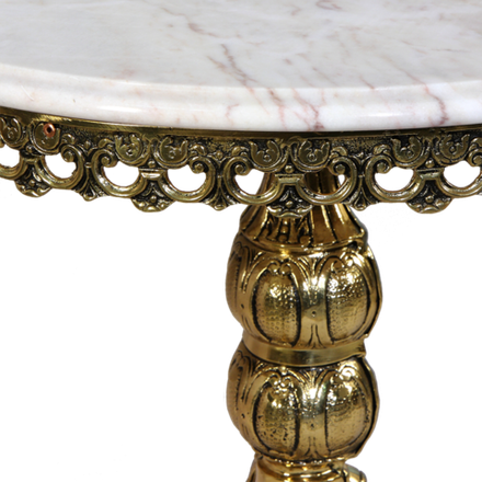 Bello De Bronze Столик Редонда большой с мраморной столешницей, золото
