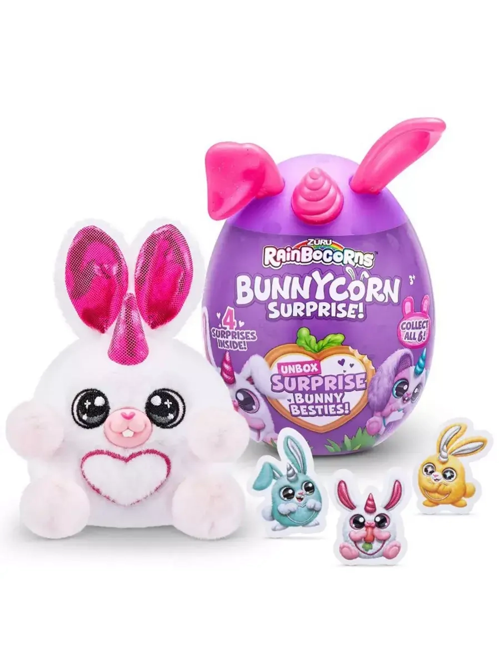 Мягкая игрушка сюрприз яйцо Rainbocorns Bunnycorn 9260