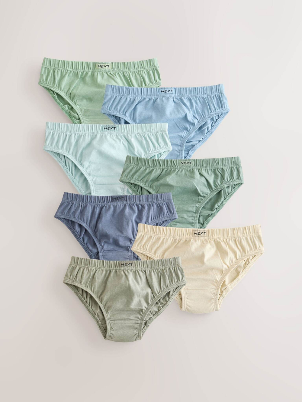 Трусы для мальчика Next AA1-128, 7 шт., Зеленый, Голубой, Песочный