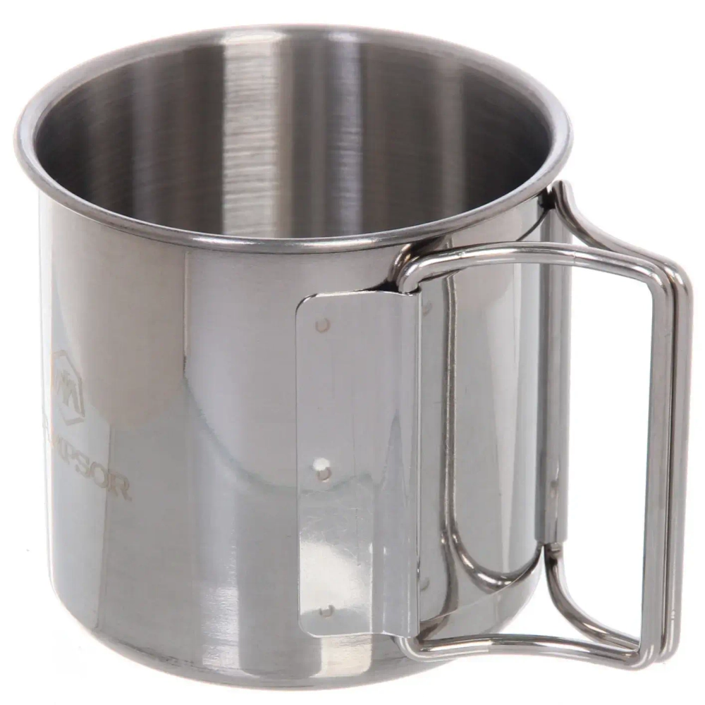 Кружка походная металлическая 200мл 7*7см