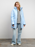 Пальто зимнее Индиго голубой