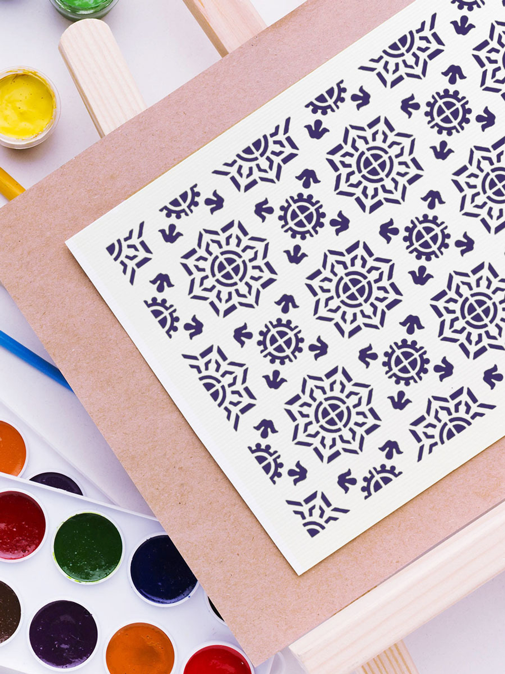 Трафарет для скрапбукинга из пластика многоразовый 061