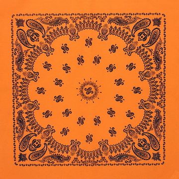 Бандана оранжевая в огурец (020)