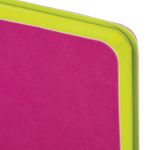 Ежедневник недатированный А5 138х213 мм BRAUBERG "Flex" под кожу, гибкий, 136 л., розовый, 111683