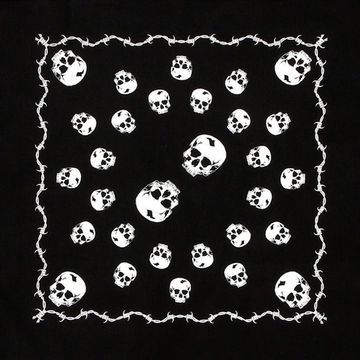 Бандана Череп с отверстием, без челюсти (072)