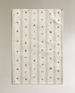 ZARA HOME НАБОР КУХОННЫХ ПОЛОТЕНЕЦ С ПРИНТОМ (НАБОР ИЗ 2 ШТ.), ЗЕЛЕНЫЙ