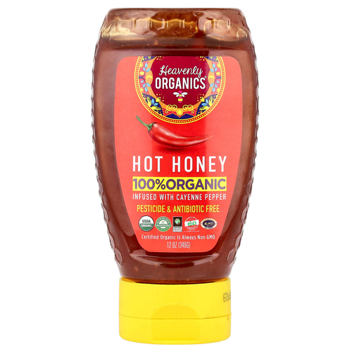 Heavenly Organics, 100% органический горячий мед, 340 г (12 унций)
