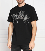 футболка skeleton band prt Alexander McQueen - черный(727309 QUZ25)