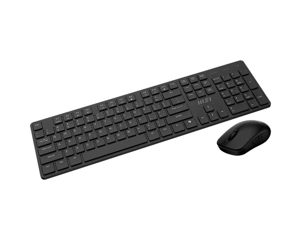 Комплект Клавиатура + Мышь MSI FORGE K200 W COMBO/104 кл./USB 2.0/5 кн. мышь/DPI 1000-1600/Черный