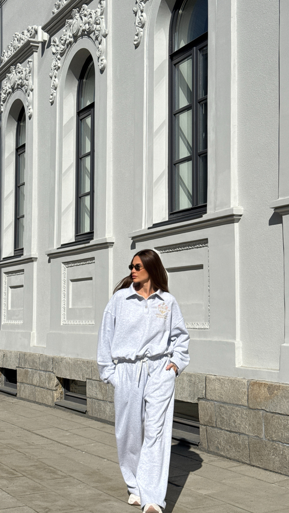 Костюм "Эссенция" серый меланж