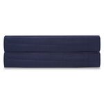 Простыня на резинке из сатина темно-синего цвета из коллекции essential, 200х200х30 см