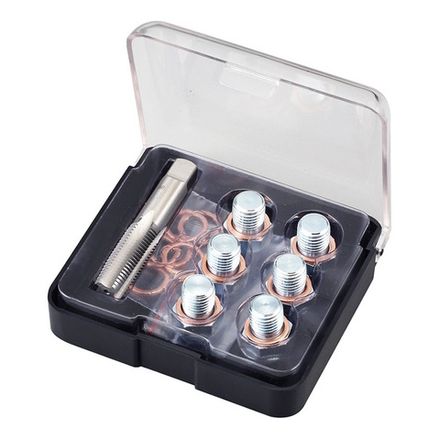 Цена на МАСТАК (103-47013C) Набор для ремонта масляных пробок М13 х 1.5, бокс, 19 предметов