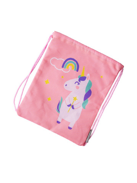 Мешок в садик 33х40, Единорог (розовый)